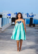Load image into Gallery viewer, AYA 2 TIER - Crepe and Wax combination two tier dress