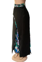 Load image into Gallery viewer, BLAC WAX PALAZZO - Black and Ankara print palazzo pants