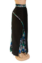 Load image into Gallery viewer, BLAC WAX PALAZZO - Black and Ankara print palazzo pants