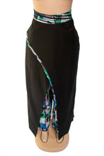 Load image into Gallery viewer, BLAC WAX PALAZZO - Black and Ankara print palazzo pants