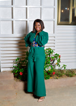 Load image into Gallery viewer, GAIL 2 PIECE - Colorful Creepe Palazzo pants and top.