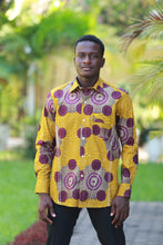 Load image into Gallery viewer, Josh Curry Long Sleeves Shirt- Wax Print Long sleeves shirt