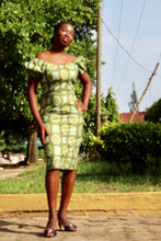 Load image into Gallery viewer, PENCIL PUFF SLEEVE DRESS