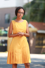 Load image into Gallery viewer, THE PRINCESS DART DRESS - Sleeveless penciled dress with Pleats
