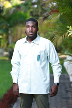 Load image into Gallery viewer, PAPS LINEN-WAX LONG SLEEVES SHIRT-Linen and Wax combination long sleeve
